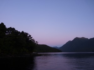 View from the boat where we spent the night